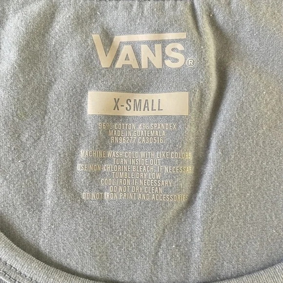 COPY - NWT Vans Off The Wall Blue and White Tank Top Muscle Tee Shirt - Picture 4 of 6